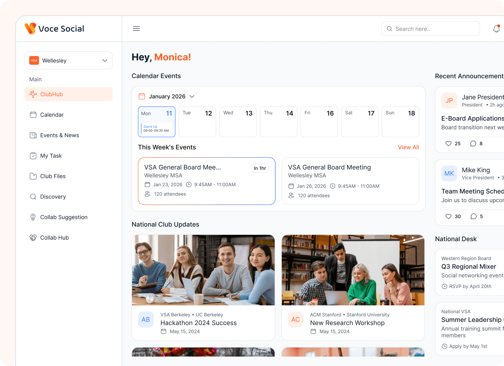 Voce Social Dashboard